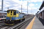 MP15AC # 166 running solo westbound 